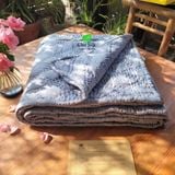  Chăn tơ tằm màu xám nặng 2kg cỡ 2*2.2m (Chăn tơ tằm chần ruột tơ nguyên tấm to) 