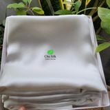  Ga giường/drap phủ lụa tơ tằm cao cấp Chu Silk - Ga giường/drap phủ lụa nguyên chất định lượng 19 momme thuần Việt Nam 
