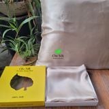  Vỏ gối lụa tơ tằm cao cấp Chu Silk size 50*70cm- Vỏ gối lụa nguyên chất định lượng 19 momme thuần Việt Nam 