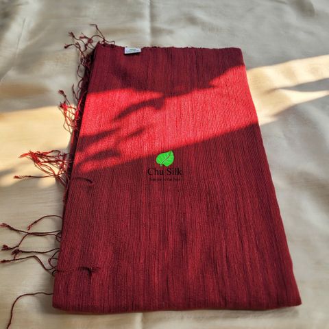  khăn choàng tơ tằm sợi đũi ve tay mềm mại, ấm áp cho nữ 