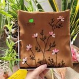  Khăn lụa tơ tằm thêu tay_các màu 