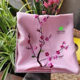  Khăn lụa tơ tằm thêu tay_các màu 