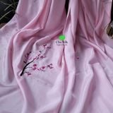  Khăn lụa tơ tằm thêu tay_các màu 