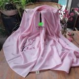  Khăn lụa tơ tằm thêu tay_các màu 