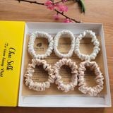  Dây buộc tóc, cột tóc lụa tơ tằm cao cấp, 100% tự nhiên bảo vệ tóc chắc khỏe và ngăn ngừa xơ rối tóc 