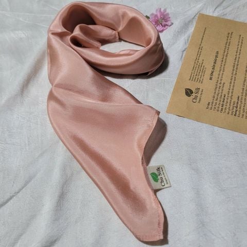  Khăn quàng cổ lụa tơ tằm vuông loại dầy Chu Silk, size 55*55cm 