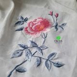  Khăn choàng tơ nguyên bản thêu tay 