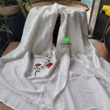  Khăn choàng tơ nguyên bản thêu tay 