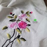  Khăn choàng tơ nguyên bản thêu tay 