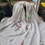  Khăn choàng tơ nguyên bản thêu tay 