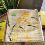  Khăn choàng tơ nguyên bản thêu tay 