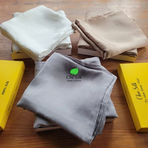  Set vỏ chăn+ vỏ gối lụa tơ tằm cỡ đơn châu Âu 