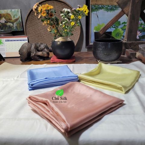  Khăn lụa tơ tằm dài size 90*190cm cho tập thể đông người 