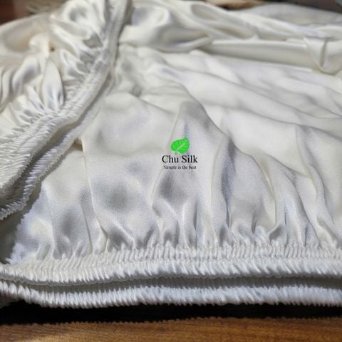  Ga giường/drap lụa tơ tằm cao cấp Chu Silk - Ga giường/drap lụa nguyên chất định lượng 19 momme thuần Việt Nam 