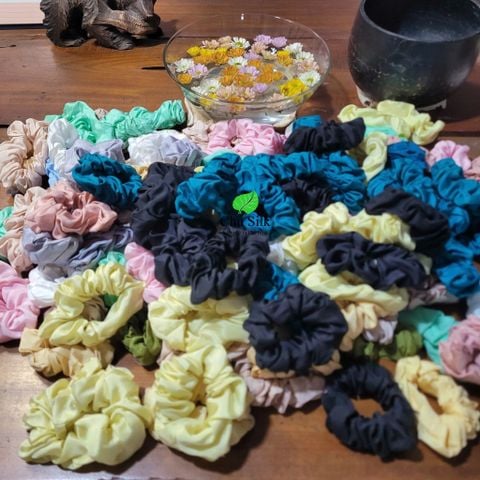  Dây buộc tóc tơ tằm tự nhiên 