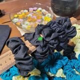  Combo 5 chiếc dây  buộc tóc lụa tơ tằm tự nhiên 