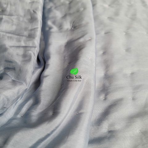  Chăn tơ tằm chần khâu tay với ruột tơ do con tằm tự dệt nặng 1kg cỡ 2*2.2m nặng 1kg tơ màu xám lam 