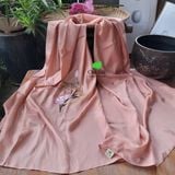  Khăn lụa tơ tằm thêu tay_màu hồng sen 