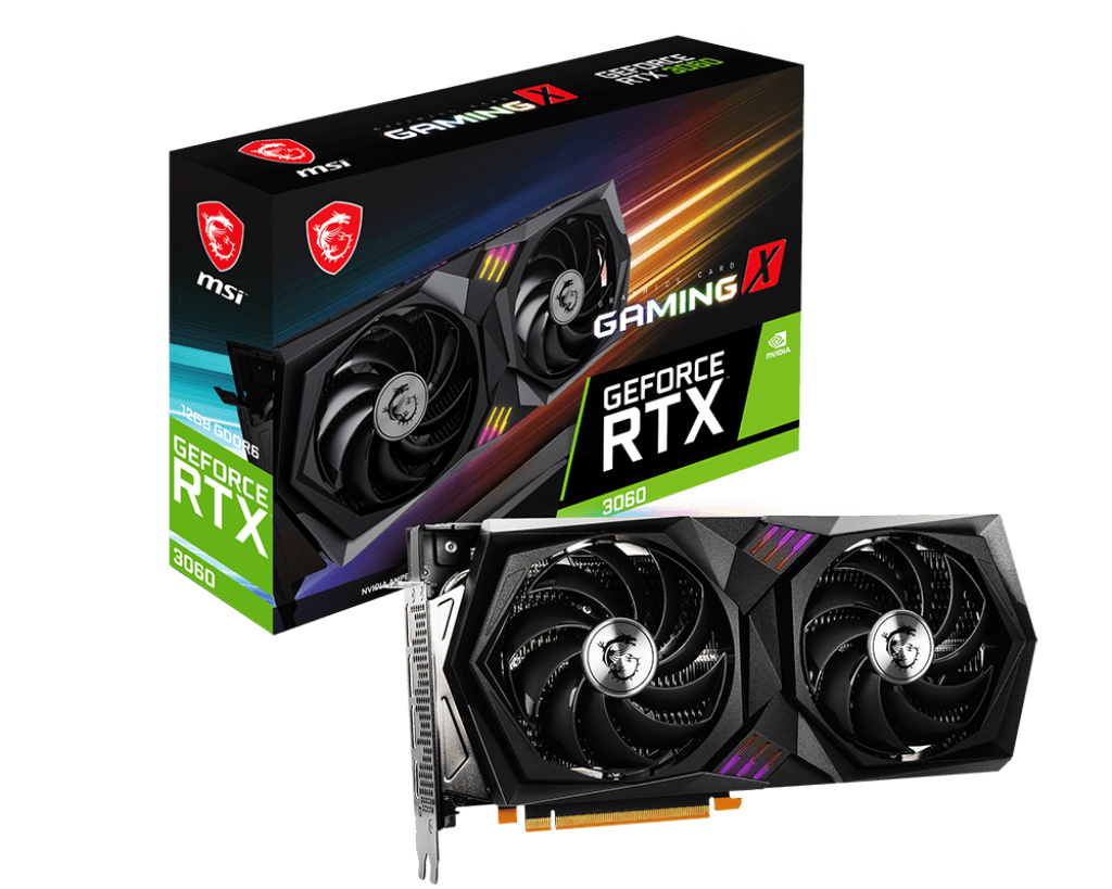  VGA MSI RTX 3060 Gaming X 12G 