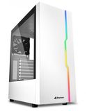  Vỏ case Sharkoon Slider RGB mầu trắng, ATX 