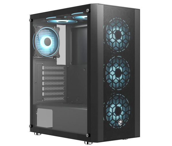  Case Vitra Saphira NX16 3FRGB E-ATX Black (E-ATX/Mid Tower/Kèm 3 fan RGB) 
