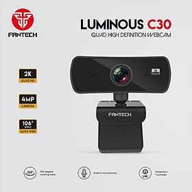  Webcam Livestream Chuyên Nghiệp FANTECH C30 LUMINOUS 4MP Hỗ Trợ Quay Chất Lượng 2K - Hãng Phân Phối Chính Thức 