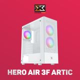  Vỏ case máy tính XIGMATEK HERO II AIR ARTIC 3F (EN41679) - GAMING ATX, KÈM 03 FAN XIGMATEK X22F 