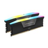  Bộ nhớ trong Corsair DDR5, 5200MHz 64GB 2x32GB DIMM,  VENGEANCE RGB Black Heatspreader, RGB LED, 1.25V 