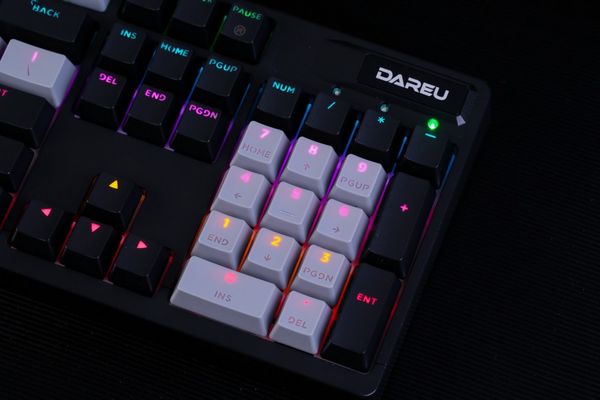  Bàn phím quang cơ Gaming DAREU EK1280X BLACK-GREY (WATERPROOF, Optical switch, MULTI LED) EK1280 1280 