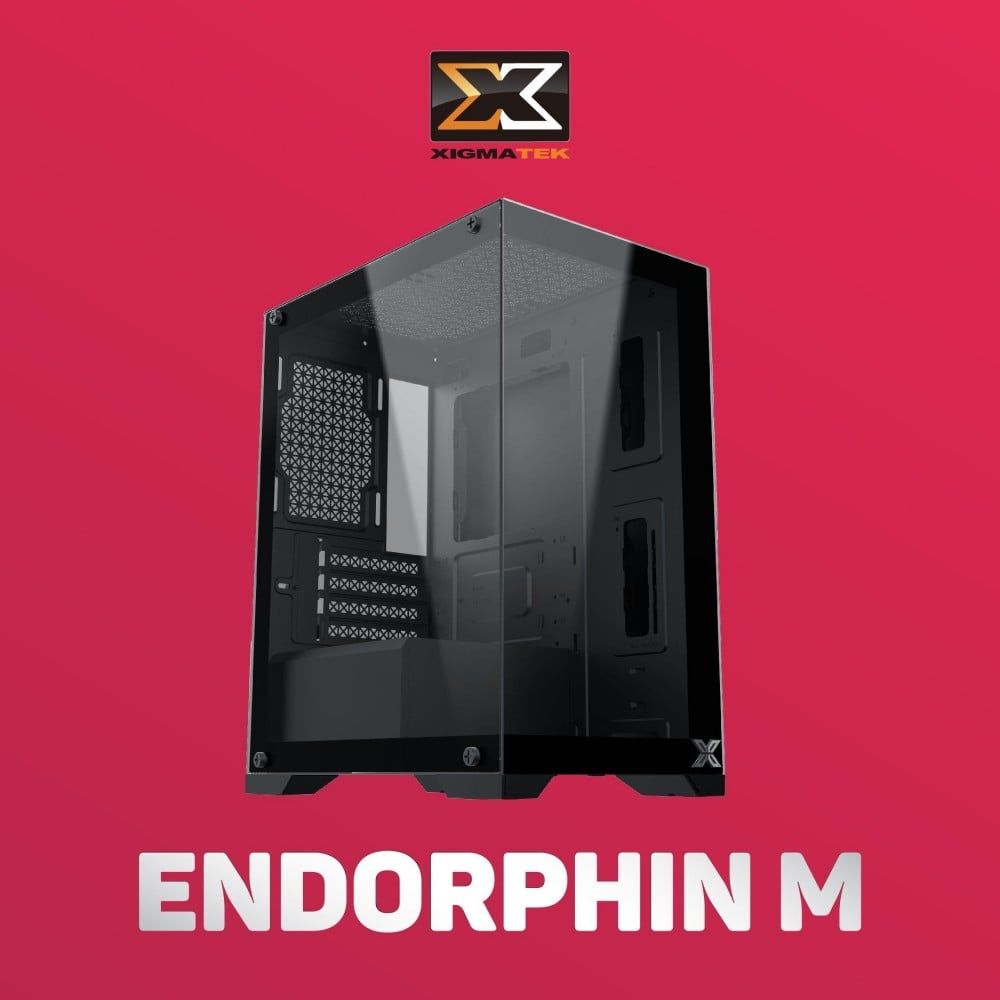  Vỏ case máy tính XIGMATEK ENDORPHIN M (EN41389) - GAMING M-ATX bể cá nhỏ 