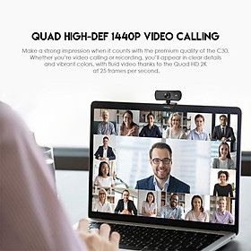  Webcam Livestream Chuyên Nghiệp FANTECH C30 LUMINOUS 4MP Hỗ Trợ Quay Chất Lượng 2K - Hãng Phân Phối Chính Thức 