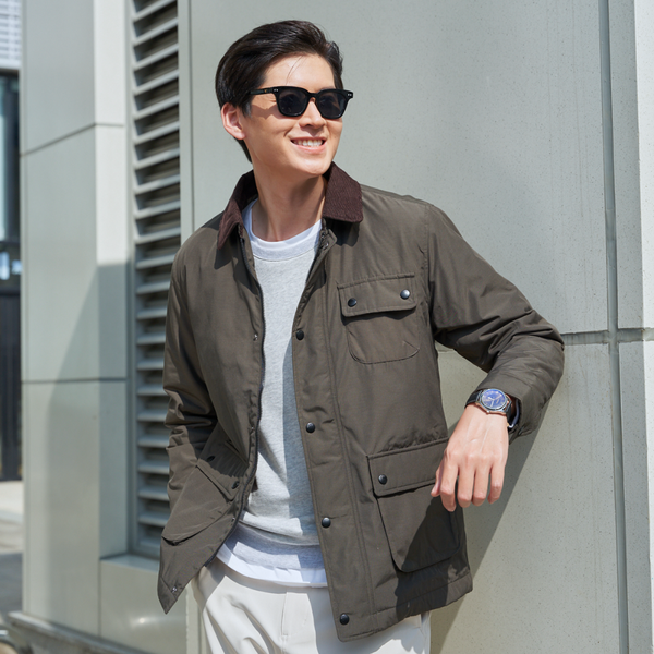  Áo Khoác Jacket Nam LIZARD Phối Cổ Nhung J149 