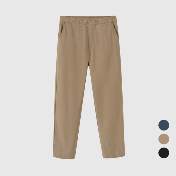  Quần nam basic LIZARD ống suông lưng thun 1FW23P055 