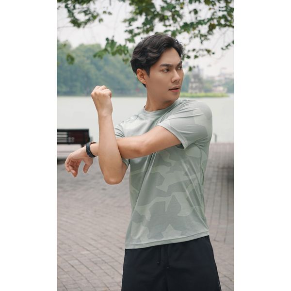  Áo thun thể thao nam LIZARD loang màu - 1SP23T143 