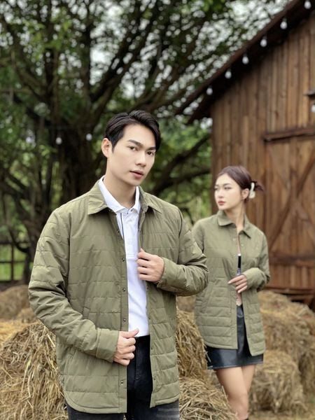  Áo khoác sơ mi chần bông LIZARD 1SW22J001 