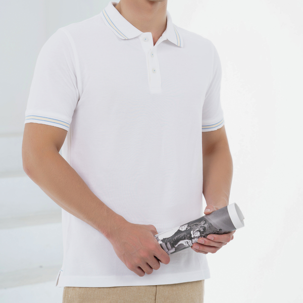  Áo polo nam LIZARD cao cấp chất liệu 100% Cotton Pique Ngắn Tay - 1FW23TP157 