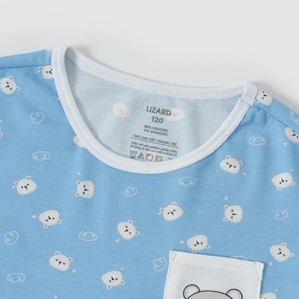  Bộ trẻ em LIZARD họa tiết gấu - 4FW23S160 