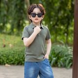  Áo polo cao cấp LIZARD chất vải Modal mềm mịn cho bé trai 4SS23T138 