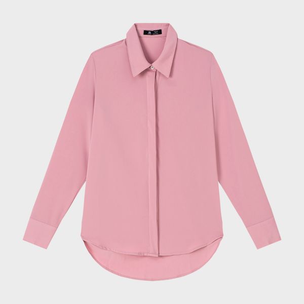  Áo sơ mi nữ tay dài LIZARD phom suông hiện đại 2SP23S051 