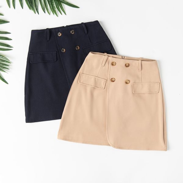  Chân váy chữ A LIZARD dáng ngắn sang trọng 2SP23S052 