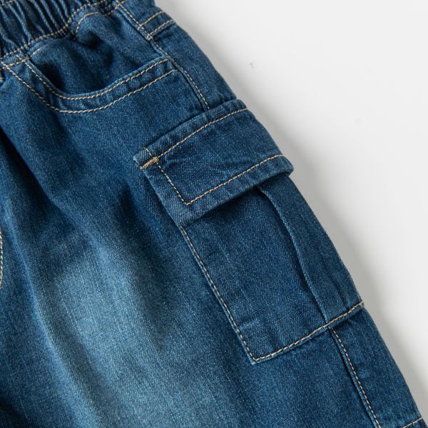  Quần short bé trai LIZARD quần short jean 4SP23S114 