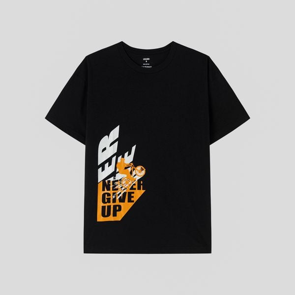  Áo T-shirt nam LIZARD in chữ Never Give Up - H20 