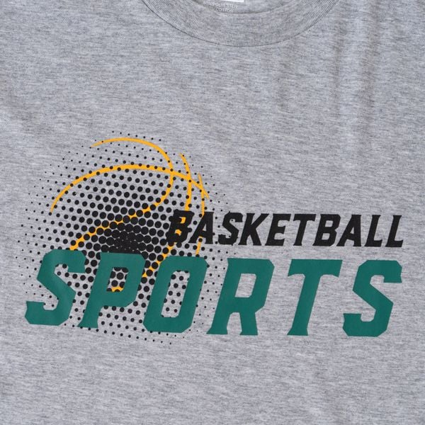  Áo T-Shirt Nam Bé Trai LIZARD in họa tiết chữ Basketball Sports 4SS23TS006 