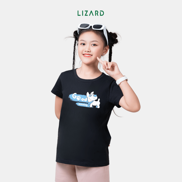  Áo T-shirt bé gái LIZARD in họa tiết Good Morning 4SS23TS007 H13 