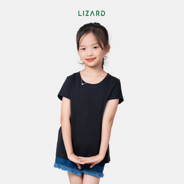 Áo thun trơn bé gái LIZARD TS007 