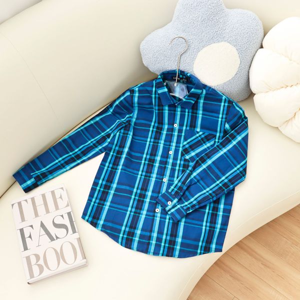  Áo sơ mi dài tay bé trai LIZARD kẻ caro 4SP23T123 