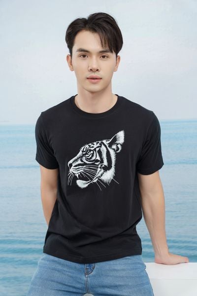  Áo thun nam LIZARD 100% cotton thoáng mát 1SP23D149 