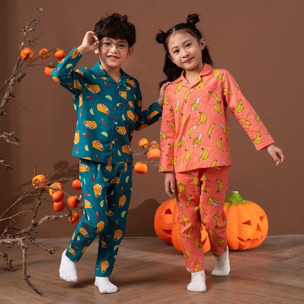  Set pyjama LIZARD unisex cho bé trai bé gái 2LS22W038-B 