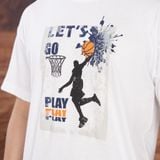  Áo T-shirt Nam Bé Trai LIZARD in hình họa tiết bóng rổ 4SS23TS006 H07 