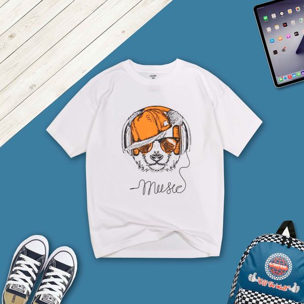  Áo T-shirt Nam Bé trai LIZARD in hình họa tiết 4SS23TS006 H19 